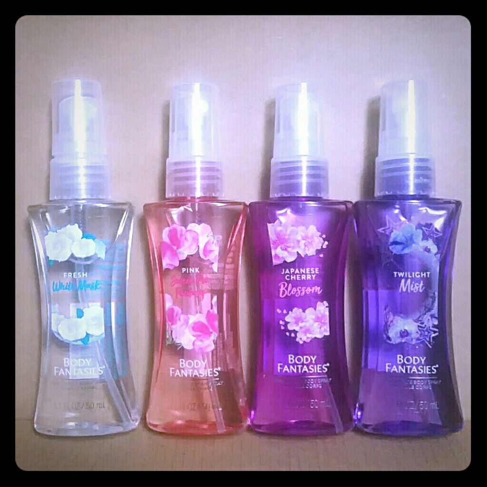 A set of 4 Fragrance Body Spray